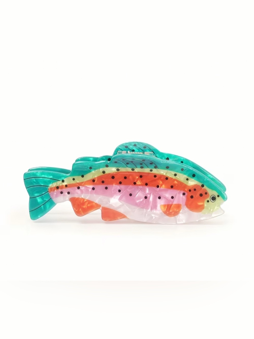 REVOLVE ❤️🔥 ACRYLIC NWT SALMON FISH CLIP